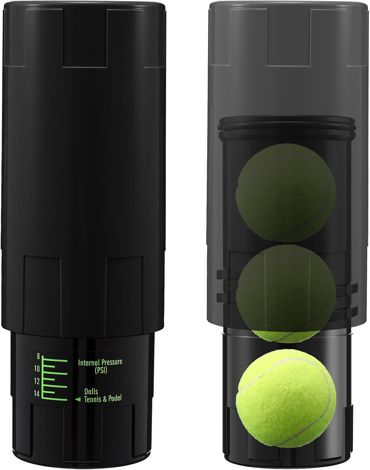 Soulchen Tennis Ball Pressurizer for 3 Balls 14 Psi