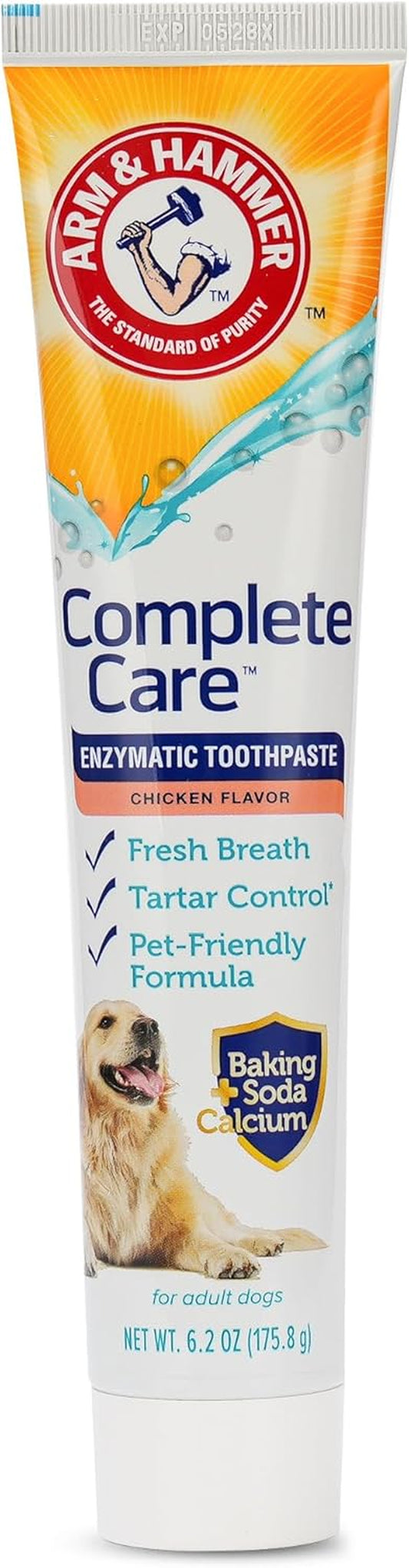 Arm & Hammer Complete Care Enzymatic Dog Toothpaste, Chicken, 6.2 Oz