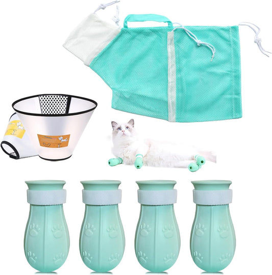 Cat Bathing Bag,Cat Shower Grooming Kit,7 Pieces, No.3