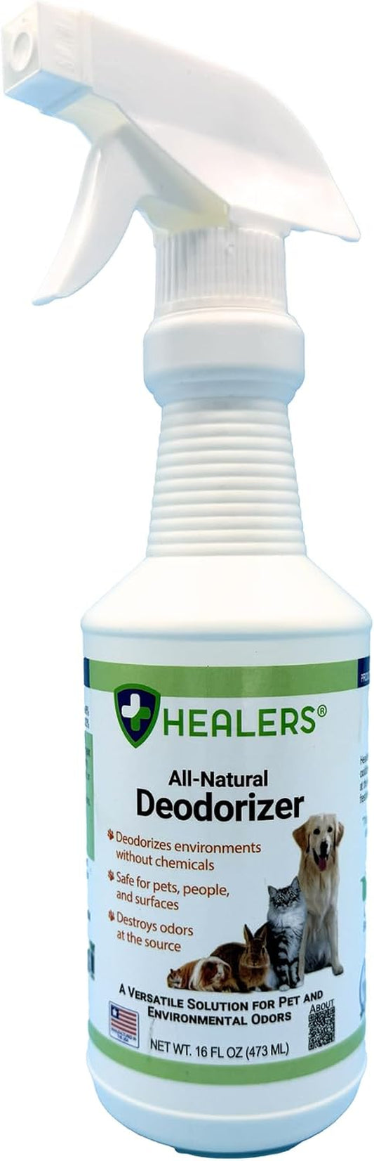 Healers Petcare Pet Odor Eliminator Spray for Home, 16 Oz