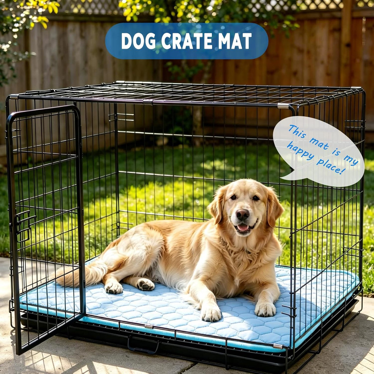 Arc-Chill Dog Cooling Mat, Non-Slip Washable Portable Cool Pad
