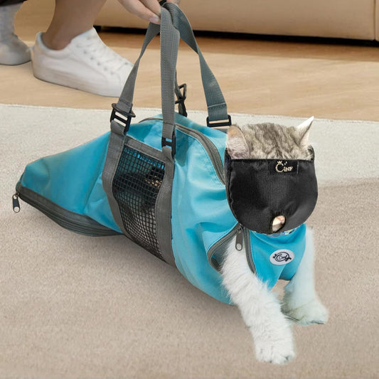Cinf Cat Restraint Grooming Bag, Anti-Scratch Tool for Nail Trimming
