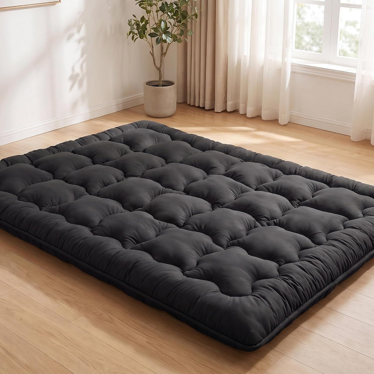 Japanese Floor Mattress Futon Mattress Shredded Memory Foam Tatami Mat