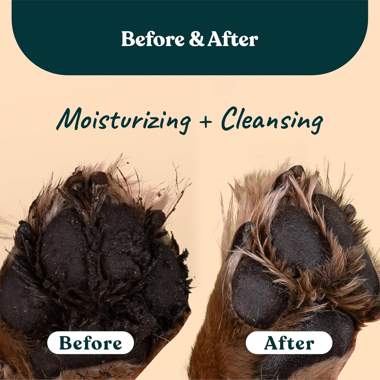 Magic Foam Paw Cleaner for Dogs & Cats, No-Rinse Foaming Scrubber Brush for Dirty, Muddy Paws – for Small, Medium & Large Dogs, Puppies, Kittens (5 Fl Oz)