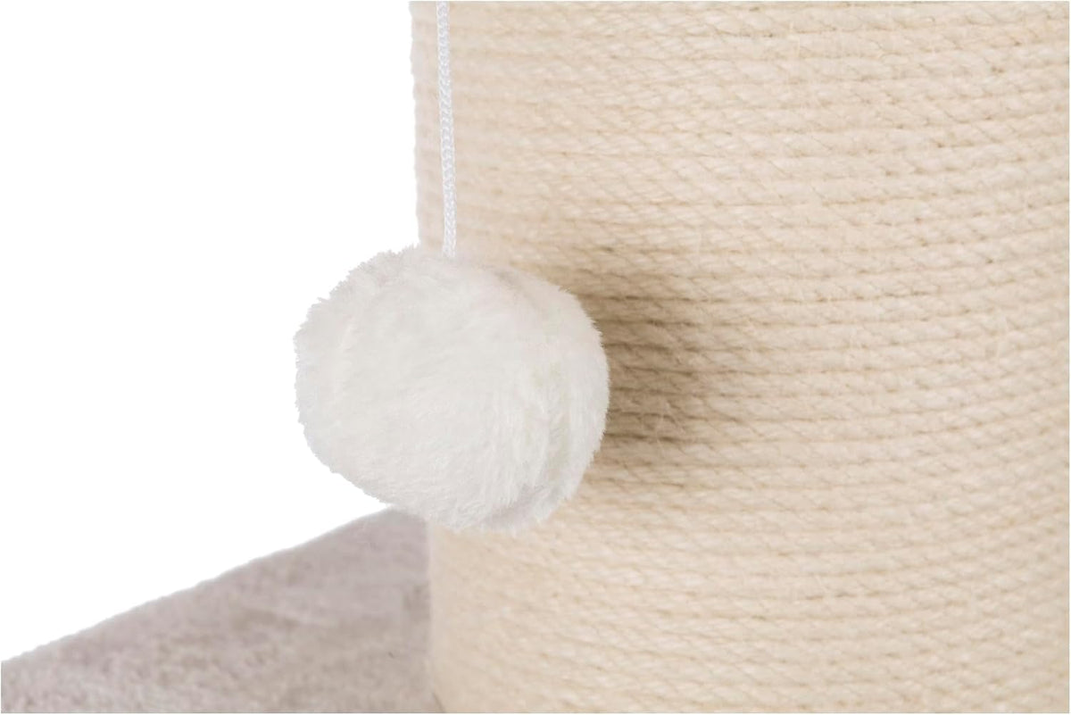 Trixie Ava Cat Tree – Cat Tower with Condo & Thick Scratching Post, Includes Removable Cushions – Indoor Cat Furniture for Scratching & Climbing – Gray, 16.5" X 16.5" X 33.9"