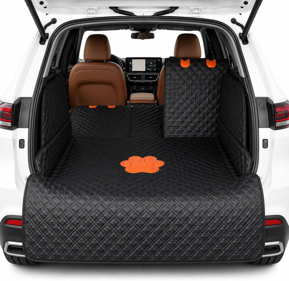 SUV Cargo Liner for Dogs,60/40 Split Seat Access,Waterproof Dog Trunk Cover