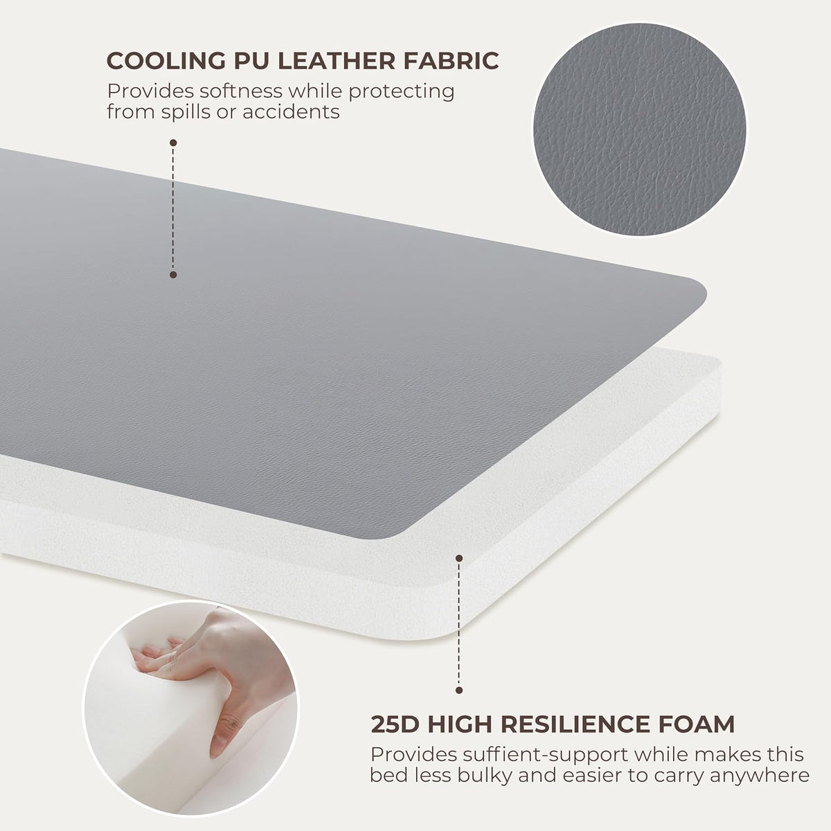 Waterproof Cooling Dog Crate Pad for Mid-Large Dog Indoor Outdoor