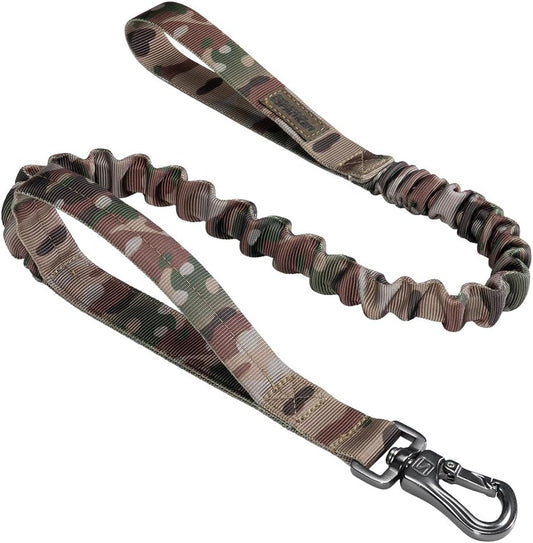EXCELLENT ELITE SPANKER Military Nylon Bungee Dog Leash Elastic Leads