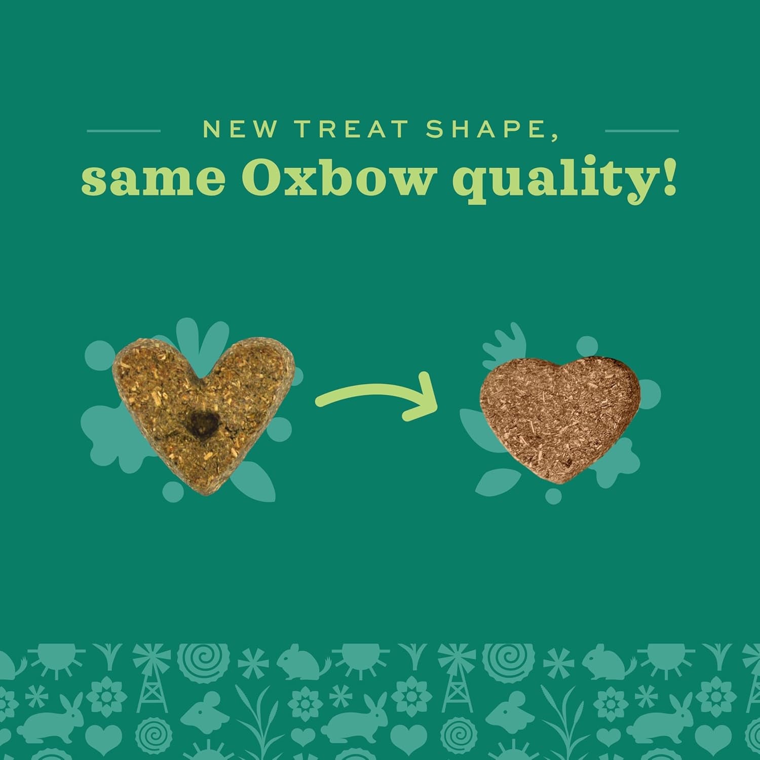Oxbow Simple Rewards Apple Banana Treats, Timothy Hay Guinea Pig & Bunny Treats, Pet Snack, Made with Oxbow Guinea Pig Hay, Made in USA, Timothy for Rabbit, 3 Oz Bag