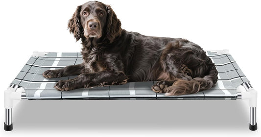 Elevated Dog Bed, Raised Cooling Lifted Dog Cot for Indoor & Outdoor