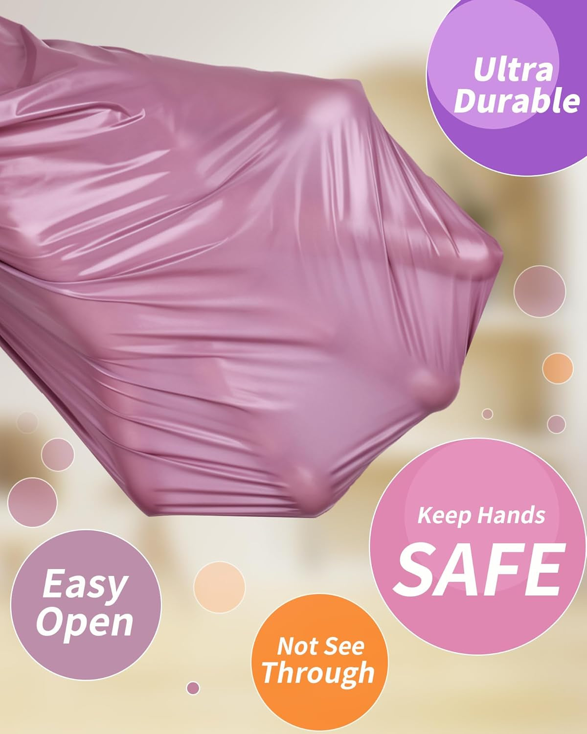 Funtin Dog Poop Bags, 120Ct Extra Thick 1.8Mil Unscented Waste Bag Rolls | Leak-Proof, 18Mic Heavy-Duty, 13”X9” Larger, Odor Blocking, Sturdy, Tear-Resistant, Easy-Open, HDPE with 65% Recycled Plastic