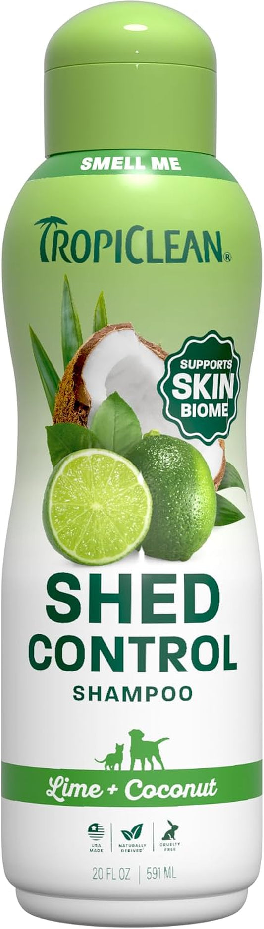Tropiclean Deshedding Dog Shampoo, Lime & Coconut Scent, 20Oz.