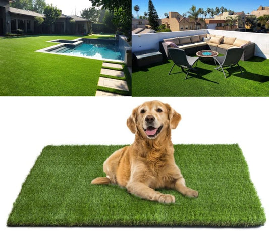 Artificial Turf Grass Rug 4X6 Ft, Fake Grass Carpet for Patio