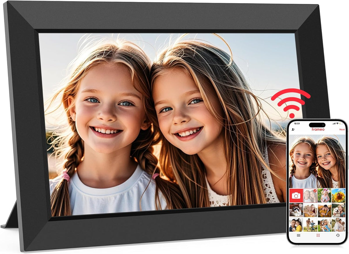 Frameo 10.1" Wifi Digital Picture Frame, Electronic Photo Frames - 32GB