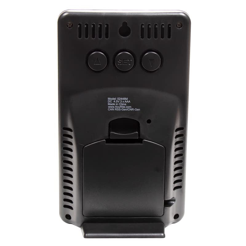 Acurite Wireless Rain Gauge with Self-Emptying Rain Collector with Rainfall History, Alerts, and Current Date and Time (02446M)