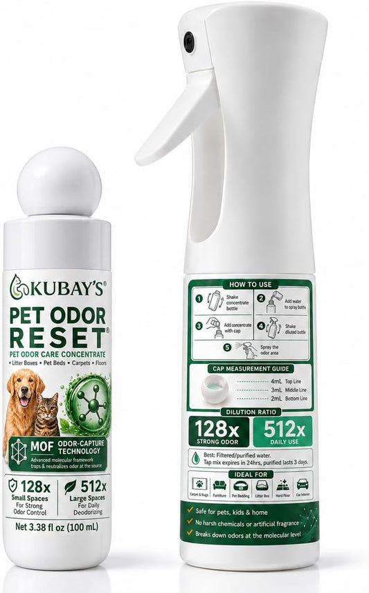 Pet Urine Enzyme Cleaner Concentrate 100Ml for Cat Litter Box with Spray
