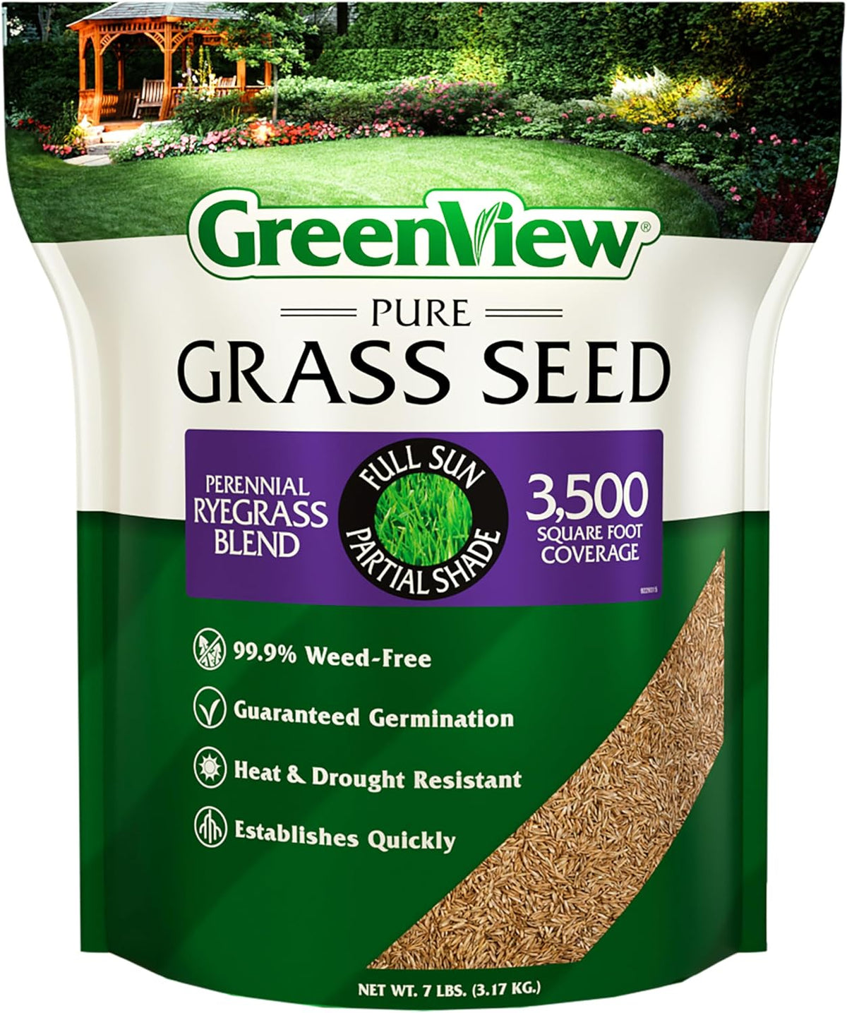 Greenview Pure Grass Seed Perennial Ryegrass Blend, 7 Lb. Bag