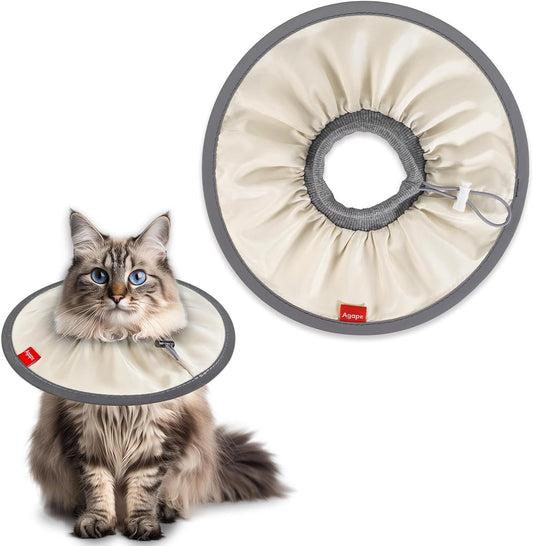 Agape Extra Lightweight Cat Cone，Soft E Collar to Stop Licking & Scratching