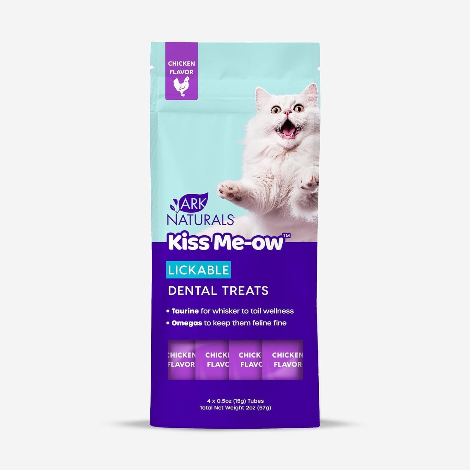 Ark Naturals, Kiss Me-Ow Lickable Chicken, 2 Oz