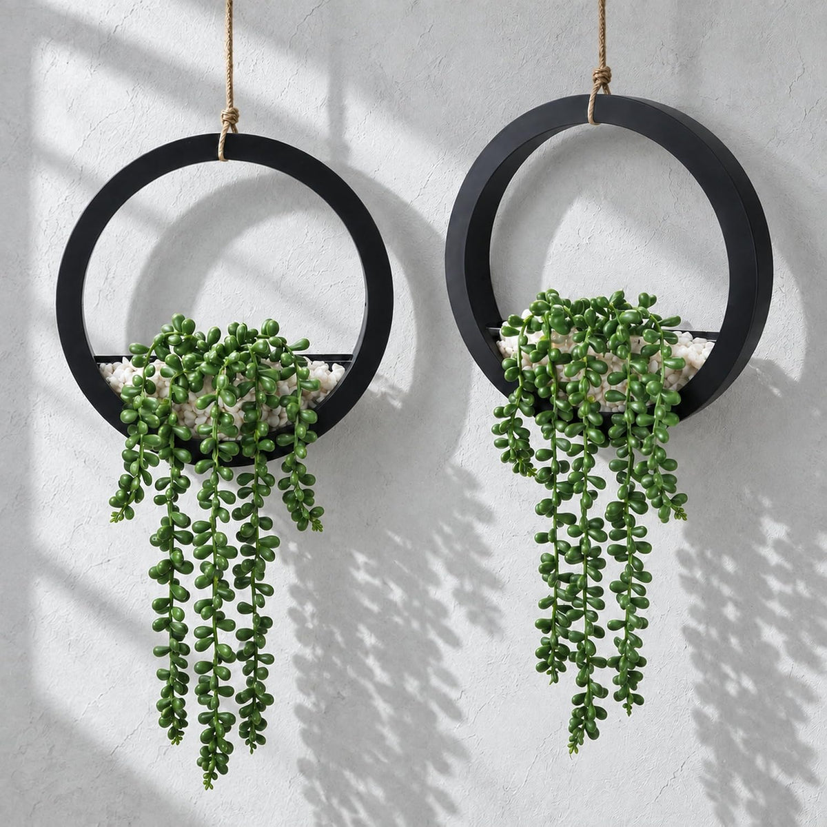 Der Rose 2 Pack Hanging Artificial String of Pearls for Wall Decor
