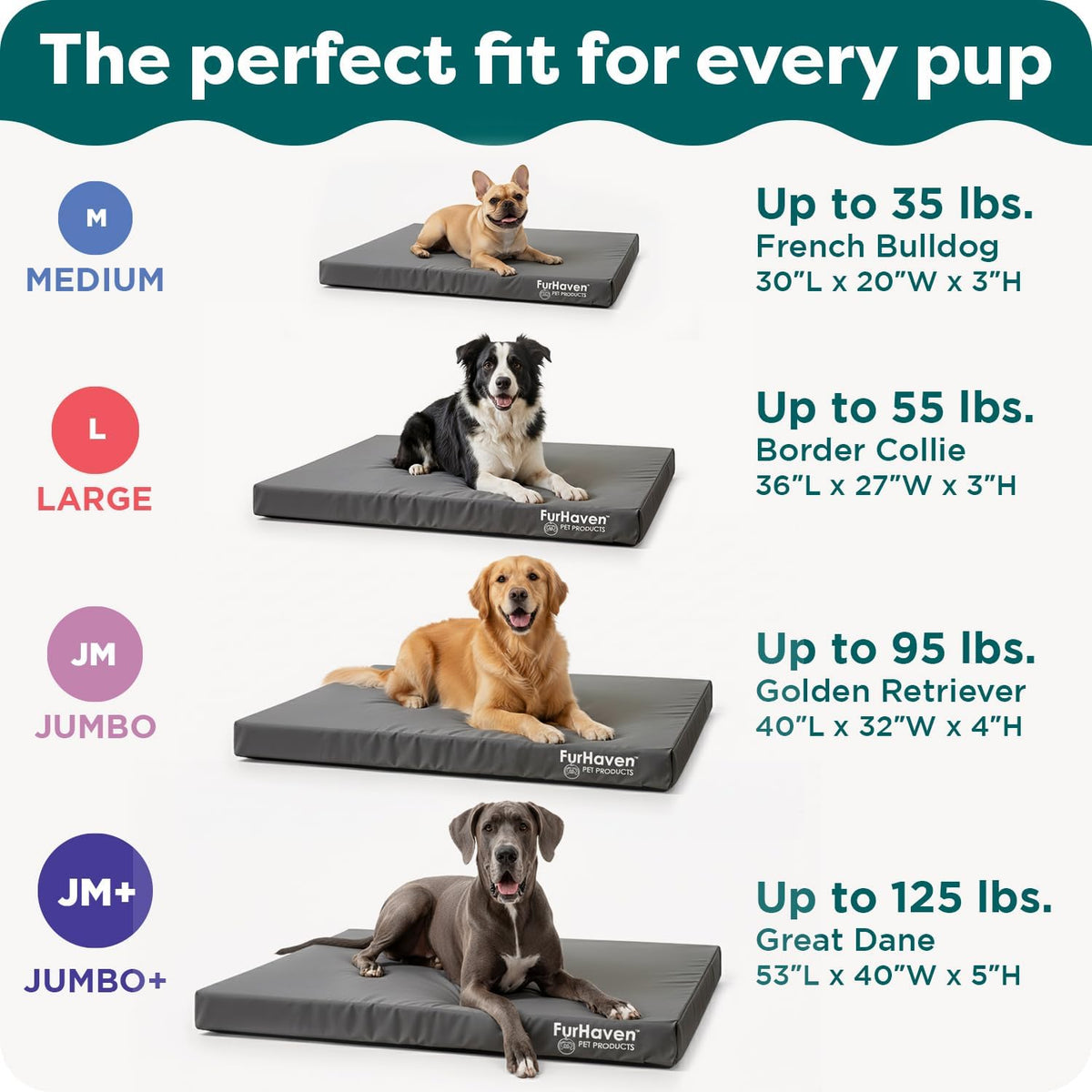 Furhaven Water-Resistant Cooling Gel Dog Bed for Large Dogs, Cool Gel-Top Foam with a Solid Orthopedic Foam Base for Comfort and Support, Washable Cover, Jumbo plus XXL, Polycanvas, Deep Lagoon