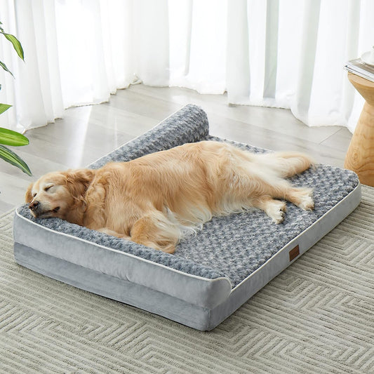 BFPETHOME Orthopedic Washable Dog Bed, Sleeping Couch for Large Senior Dogs