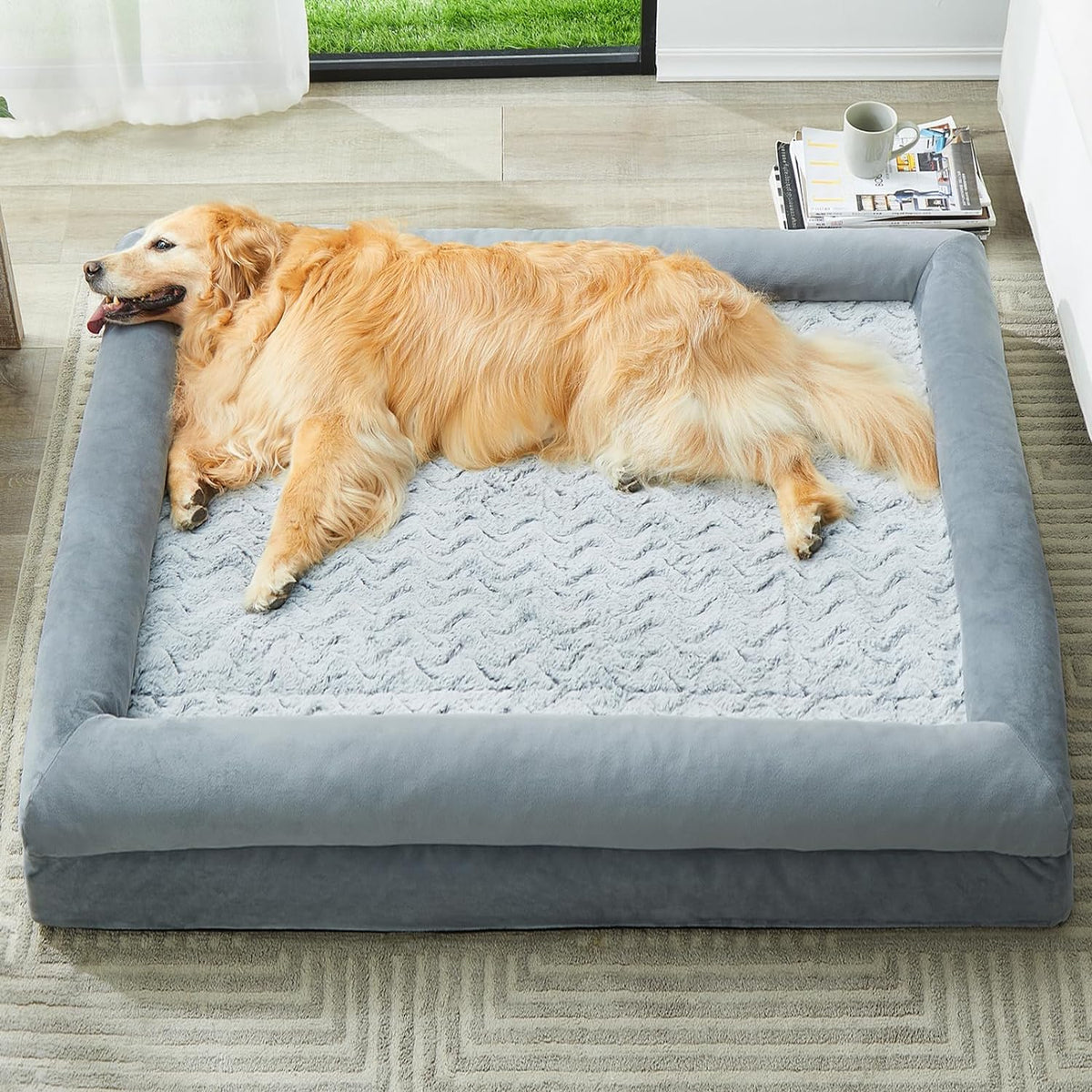 WNPETHOME XXXL Big Large Orthopedic for Senior Dog Bed Comfy Sleeping