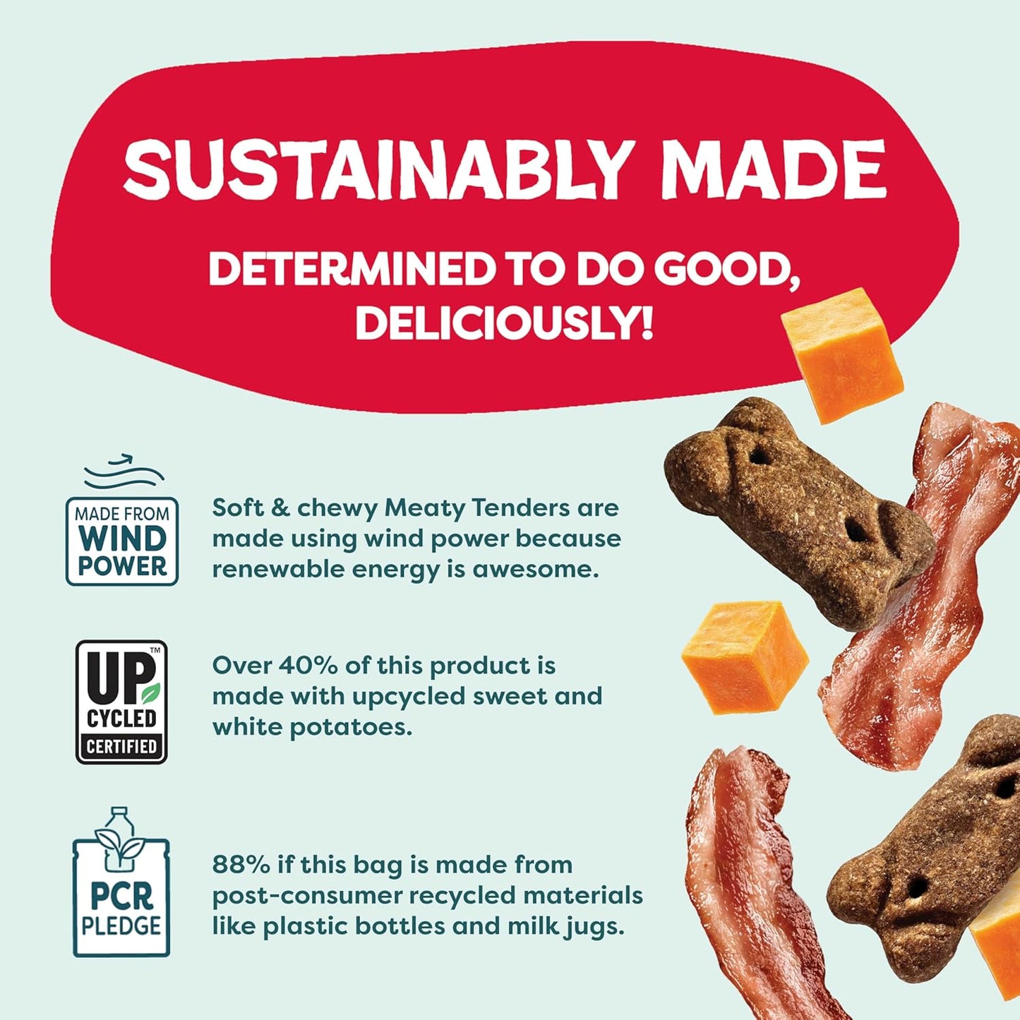 Shameless Pets Soft Dog Treats – Bacon Me Crazy Meaty Tenders, Soft & Chewy Treats for Dogs, Real Bacon 1St Ingredient, Grain Free, Healthy Treats for Small, Medium & Large Dogs, 8Oz