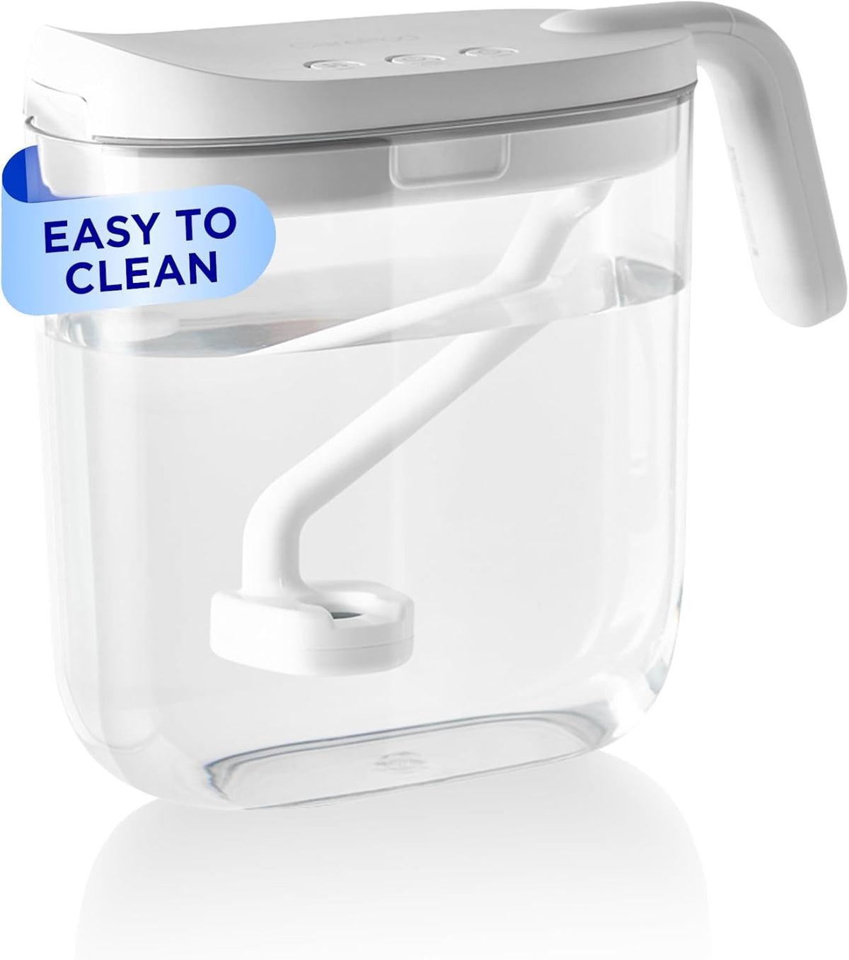 Carepod Mini 21P Ultrasonic Cool Mist Humidifier Whisper-Quiet Filter-Free Easy Clean - Only 3 Washable Parts to Clean, Auto Shut-Off, 0.74Gal 2.8L Tank, Nursery, Baby, Kids Bedrooms