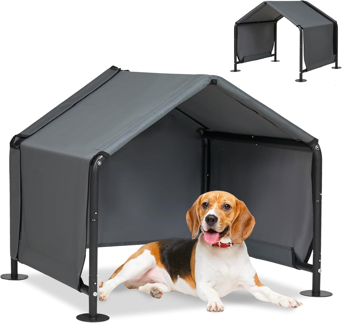 Dog Shade Shelter for Outside, Dog House Tent Pet Canopy for Dogs