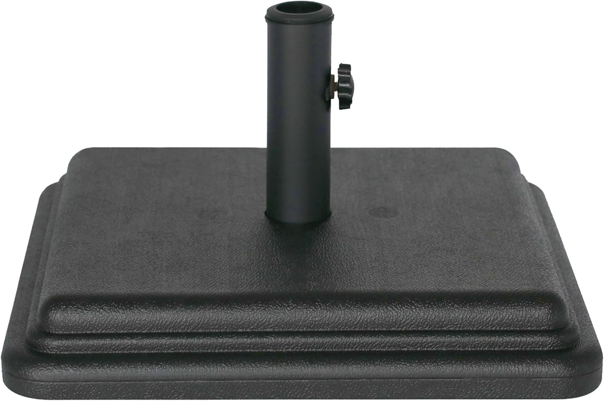 US Weight 40Lb Outdoor Umbrella Base - Use with Patio Table - Black