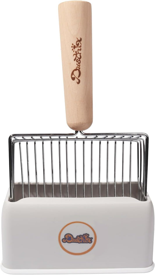 Cat Litter Scoop Metal Litter Scooper with Holder Cat Litter Scooper Kitty Litter Scoop Cat Poop Scooper Poop Scooper for Cat Litter Litter Box Scooper Metal