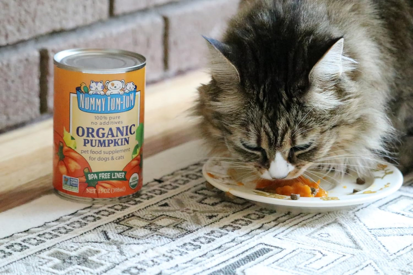 Nummy Tum Tum Organic Pumpkin for Dogs & Cats, 15 Ounce (Pack of 12)