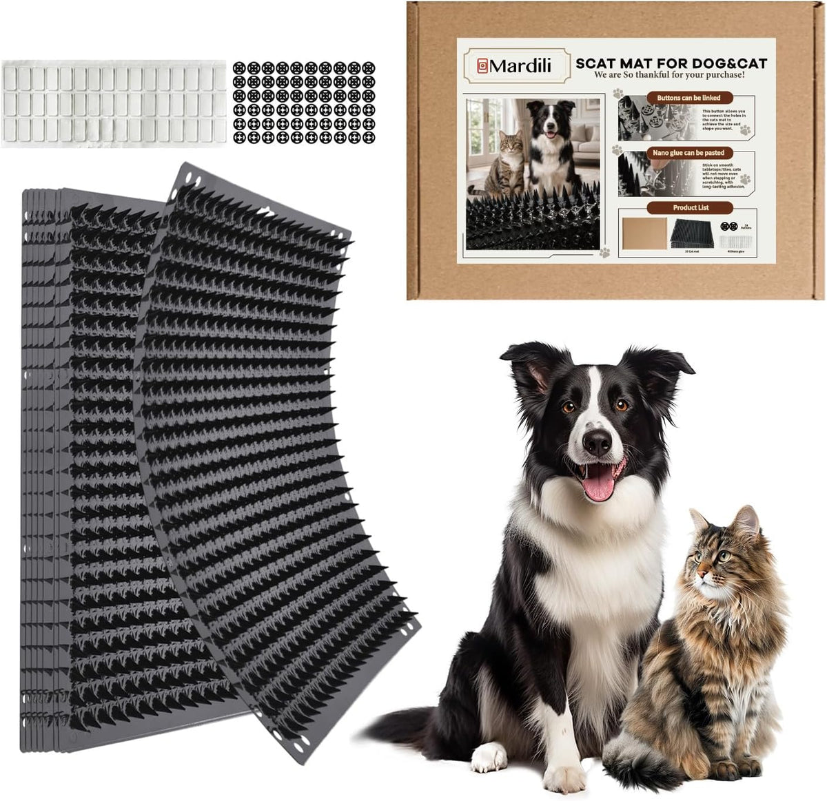 Mardili Scat Mat for Dogs, Keep Dogs off Couch,Pet Repellent Mats(10 PCS)