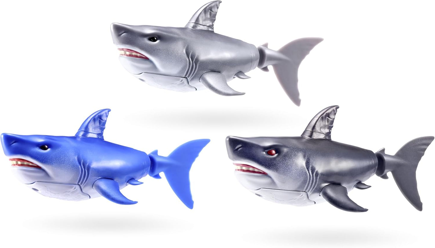Robo Alive Water Activated Shark 2 Pack (Blue) by ZURU – Realistic Swimming Robotic Bath Toy for Kids, Tweens & Teens, Water-Activated Pet Shark for Play & Pranks, 3+