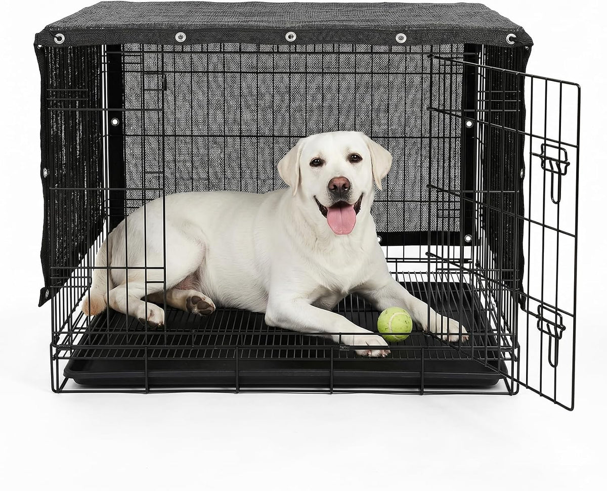 Shademart 4' X 2' Black Dog Kennel Shade Cover, 90% UV Block Shade Cloth, Mesh Tarp with Grommets for Dog Playpen, Dog Pen, Dog Run, Dog Crate, Fence Privacy Screen (We Make Custom Size)