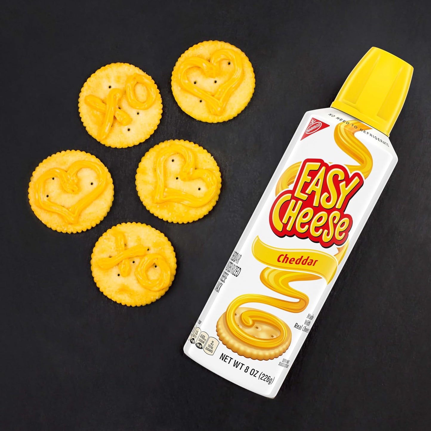 RITZ Original Crackers and Easy Cheese Cheddar Snack Variety Pack, 1 Family Size Box & 2 Cans