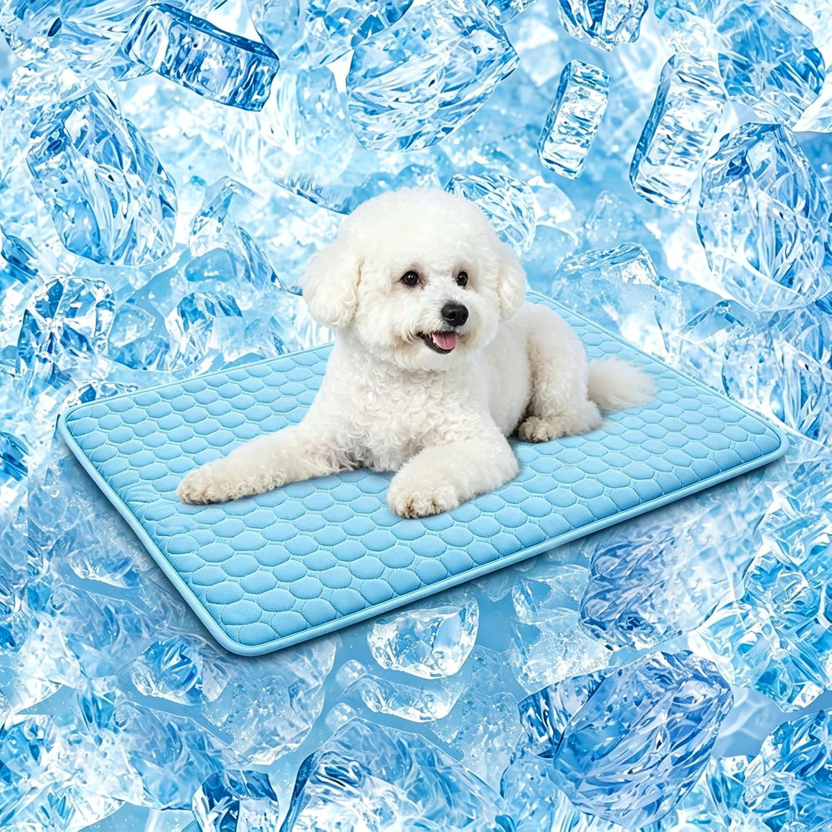 SOMOYA Dog Cooling Mat,Upgraded Arc-Chill Non-Slip Washable Cool Pad