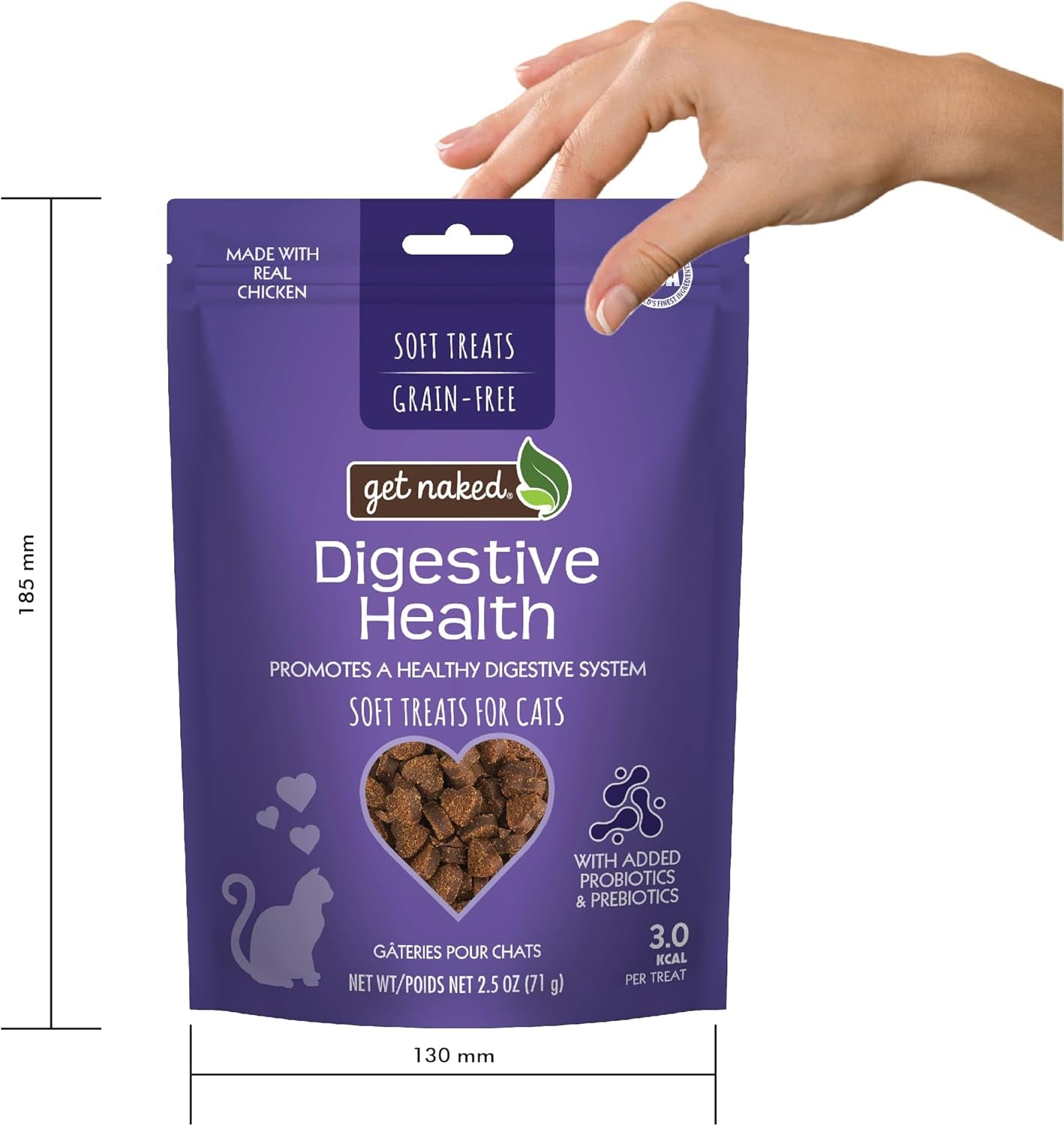 Get Naked 1 Pouch Furball Relief Soft Treats for Cats, 2.5 Oz(Pack of 1)