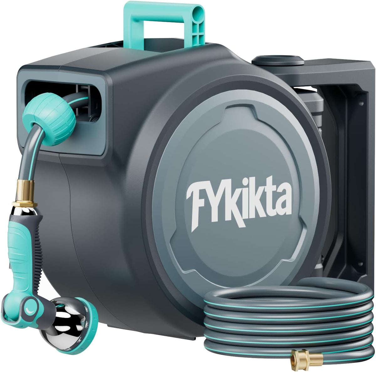 Retractable Garden Hose Reel 1/2'' × 65 FT Wall Mount, Auto Rewind