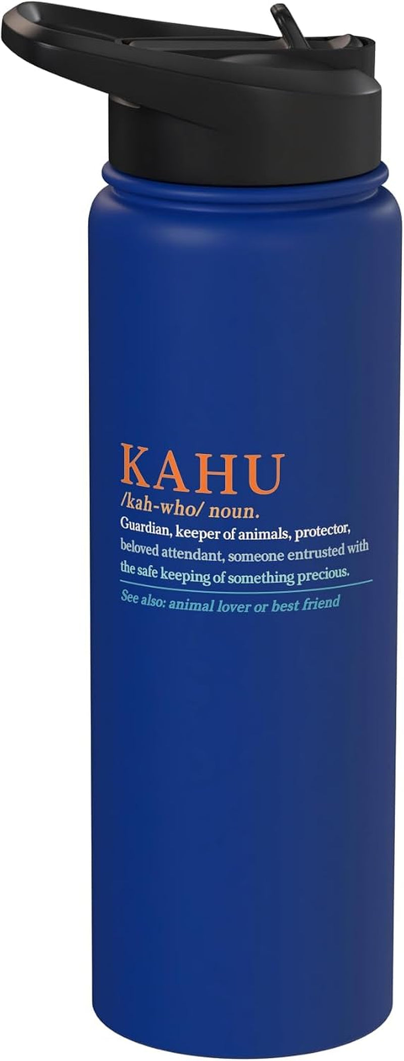 Kahu Definition Dog Rescue Pet Remembrance Protector Cat Dad Stainless Steel Insulated Water Bottle