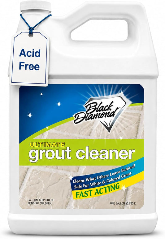 Ultimate Grout Cleaner for Tile & Grout, Acid-Free Stain Remover, 1 Gallon