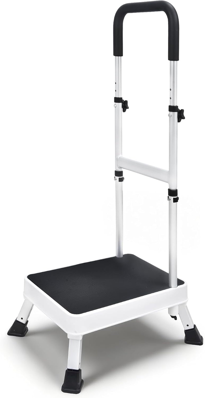 Step Stool with Handle for Elderly, Stepping Stool for Bed