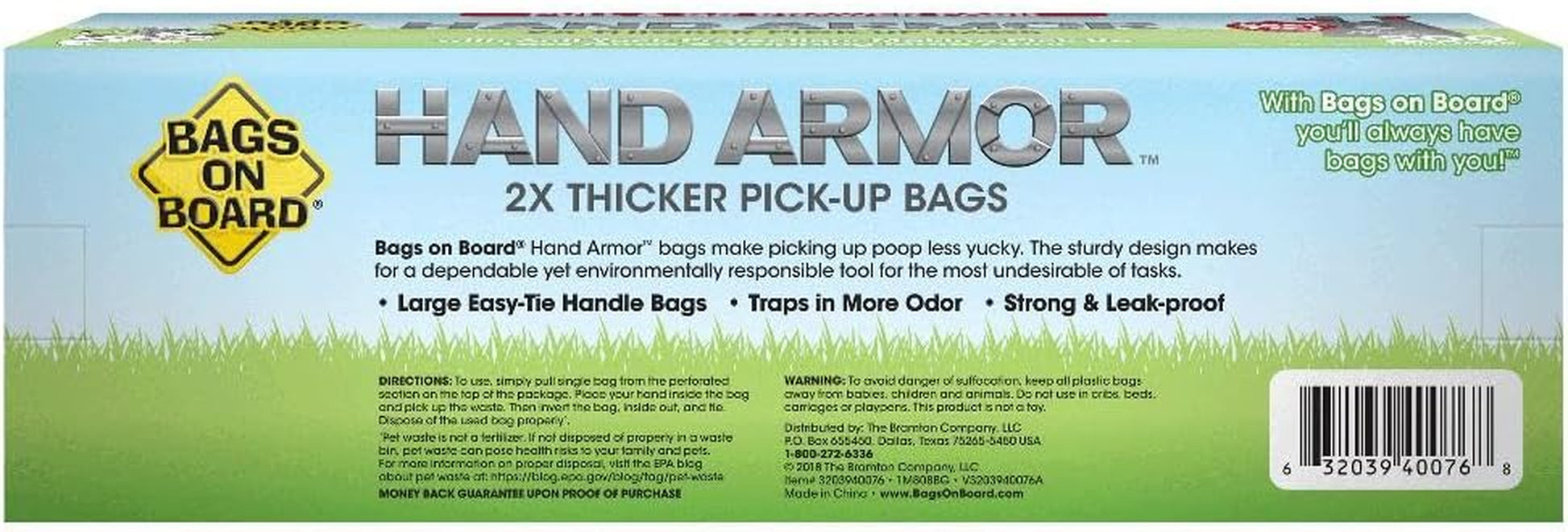 Bags on Board Dog Poop Bags with Easy Tie Handles, Drawer Pack, 200 Count | Extra Thick Waste Pickup Bags, Easy Tie Handles, Easy Dispensing Drawer Pack, Strong Leak Proof Design, 200 Count