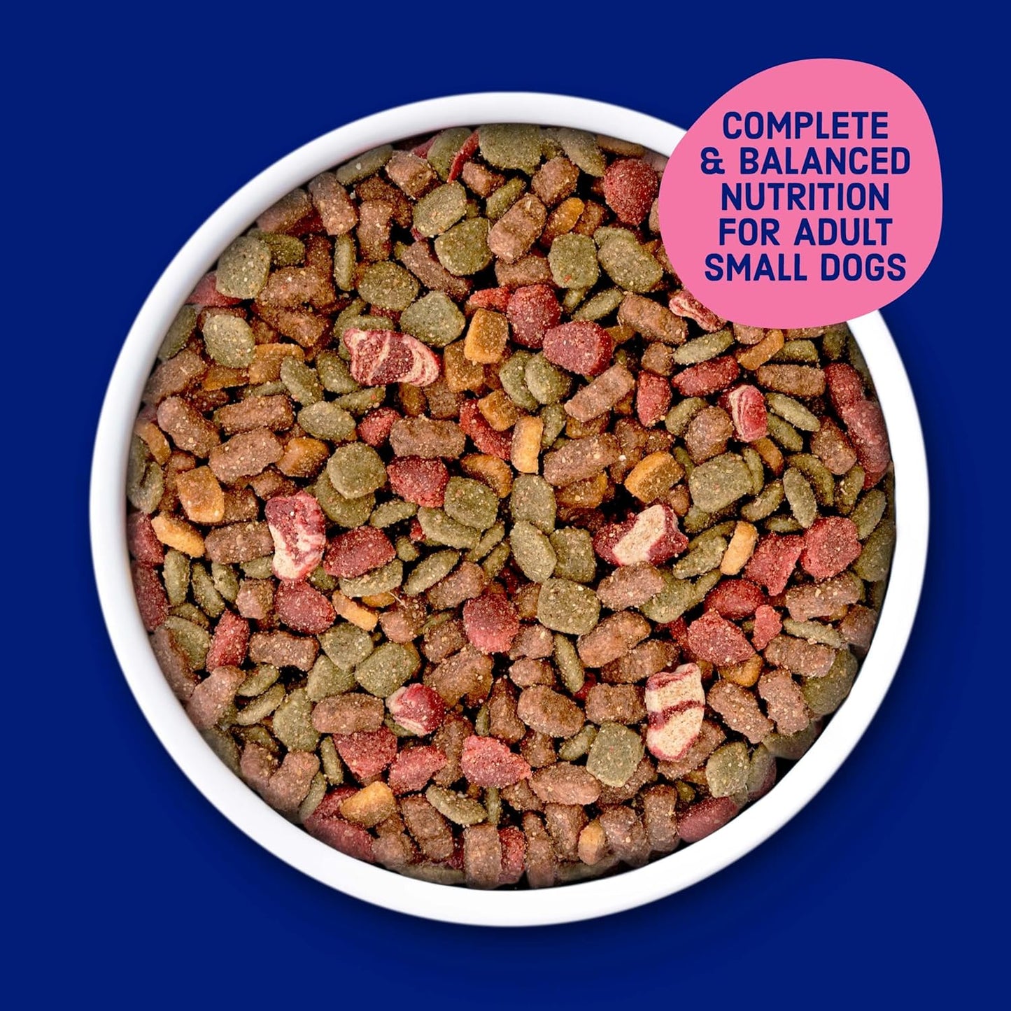 Kibbles 'N Bits Bistro Mini Bits Small Breed Dry Dog Food, Oven Roasted Beef, Spring Vegetable & Apple Flavors for Adult Dogs, 16 Lb. Bag