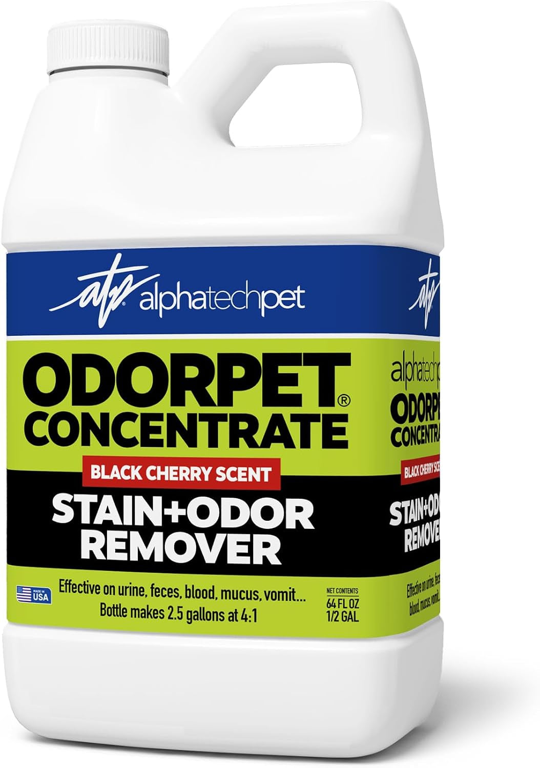 ATP Odorpet Concentrated Stain and Odor Remover, Black Cherry, 64 Fl Oz
