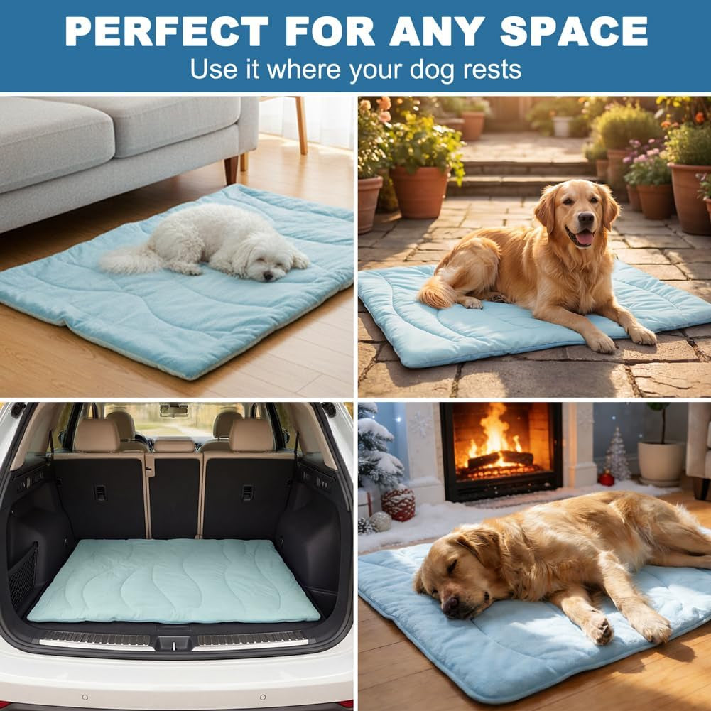 Cooling Mat for Dogs 48 X 28 In, Indoor Dog Cooling Pad, Waterproof