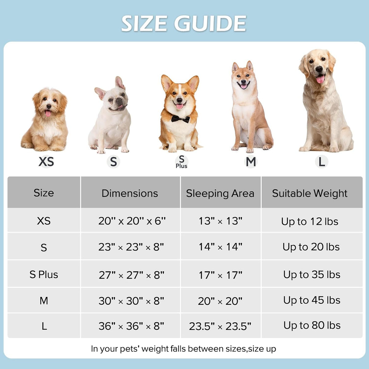 JOEJOY Jacquard Donut round Dog Beds Medium Sized Dog,Blue 30X30X8In, Removable Washable Cover, Cute Pattern, Ultra Soft Fluffy Calming Pet Bed with Thick Supportive Bolster