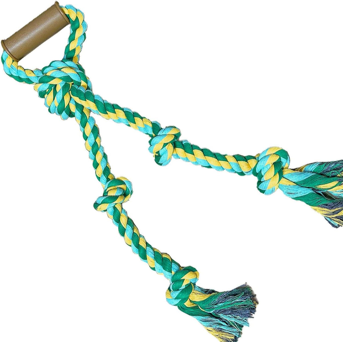 Large Dog Rope Toys for Aggressive Chewers - Pitbull Tug of War, Heavy Duty, Outdoor, Medium to Large Breed Dog Chew Rope with Handle