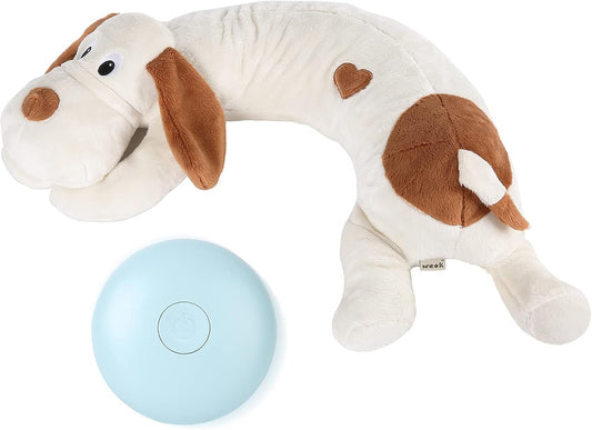 WEOK Heartbeat Dog Toy for Puppy- Helps for Dog Anxiety Relief and Calming Aid, Stuffed Animal Anxiety Calming Behavioral Aid Puppy Heartbeat Toy Sleep Aid for Dogs Cats Pets